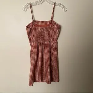 Aeropostale Dresses Nwot Aeropostale S Orange Plaid Dress